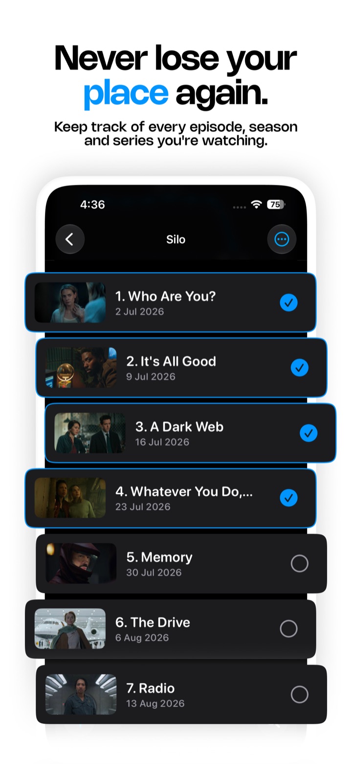 Discover tab with personal recommendations