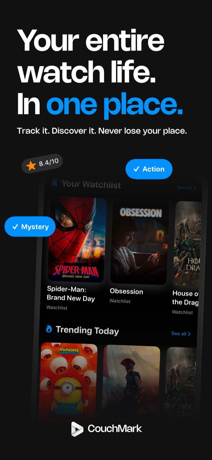 Your watchlist in Couchmark